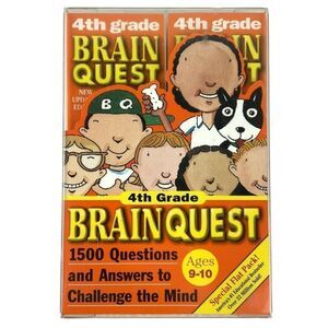 Brain Quest 4th Grade 1500 Questions Answers Math Science English Homeschool